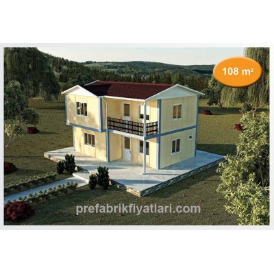 108 m² Prefabrik Ev Dublex 3+1 (BALKONLU)