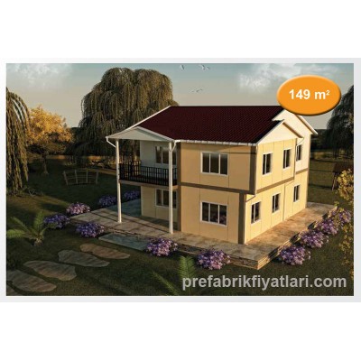 149 m² Prefabrik Ev Dublex 4+1 (BALKONLU)