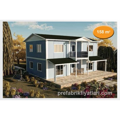 158 m² Prefabrik Ev Dublex 3+1 (BALKONLU)